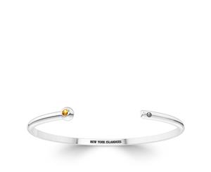 New York Islanders Light Citrine Cuff Bracelet For Women In Sterling Silver Design by BIXLER - Sterling Silver