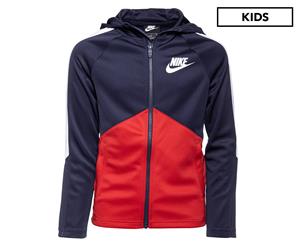 Nike Boys' Sportswear Jacket - Midnight Navy/University Red/White