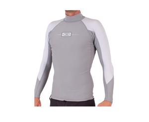 Ocean & Earth Mens Tropic L/S Rash Vest - Grey