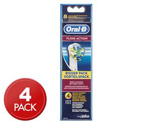 Oral-B FlossAction Brush Heads 4pk