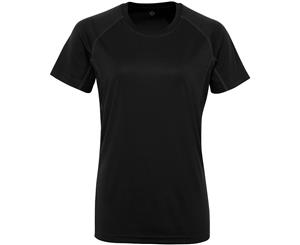 Outdoor Look Womens/Ladies Gairloch Panelled Technical Wicking T Shirt - Black