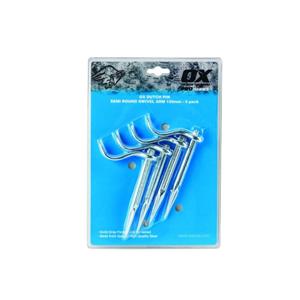 Ox Pro Semi Round Dutch Pin Fixed Arm - 4pk