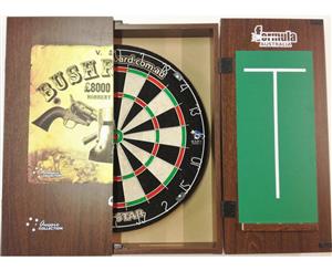 PRO STAR Dart Board Set NED KELLY BUSH RANGER CABINET