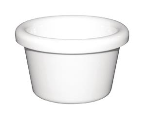 Pack of 12 Kristallon Melamine Plain Ramekins White 63.5mm