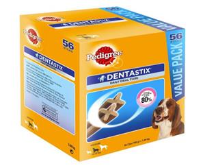 Pedigree Dentastix Medium Dog 56 Stick Value Pack Dog Treats Oral Care Dental