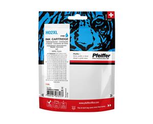 Pfeiffer Ink Cartridge Compatible With Hp 02xl Cyan (Reman)