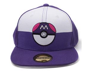 Pokemon Baseball Cap Led Light Luminous Embroidery Patch Official Snapback - Purple