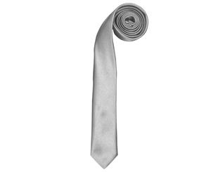 Premier Tie - Mens Slim Retro Work Tie (White) - RW1164