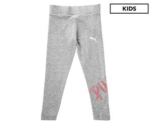 Puma Girls' Alpha Leggings - Grey