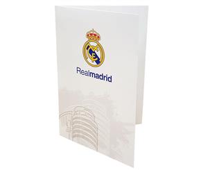 Real Madrid Cf White Greetings Card (White) - TA3396