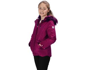 Regatta Boys Palomina Waterproof Breathable Jacket Coat - Beetroot