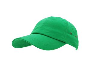 Result Unisex 100% Plush Finish Baseball Cap (Kelly Green) - BC993