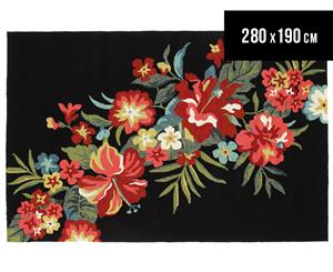 Rug Culture 280x190cm Copacabana Outdoor Rug - Black