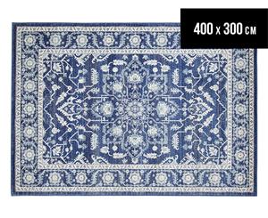 Rug Culture 400x300cm Tapestry Easy Care Cleo Rug - Navy