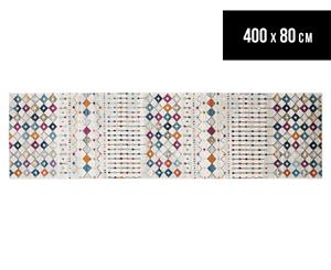 Rug Culture 400x80cm Mirage Modern Runner - Multi