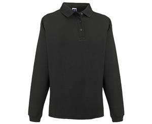 Russell Europe Mens Heavy Duty Collar Sweatshirt (Black) - RW3275