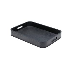 Salt & Pepper Butler Serving Tray 46x32cm Black Wood