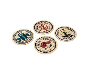 Scott and Lawson Cork Coasters Set