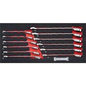 Sidchrome 12 Piece Metric Geared Spanner Custom Kit Set