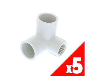 Side Outlet PVC 3/4 x 3/4 x 1/2 Inch 414-101 Pressure Pipe Fitting Plumbing x5