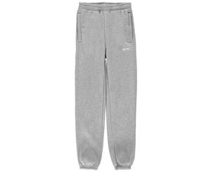 Slazenger Boys Fleece Pants Trousers Bottoms Junior - Grey Marl