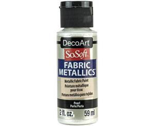 SoSoft Fabric Acrylic Metallic Paint 2oz - Pearl