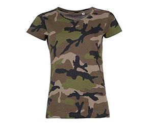 Sols Womens/Ladies Camo Short Sleeve T-Shirt (Camouflage) - PC2165