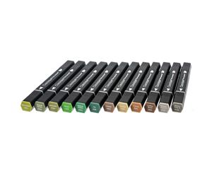 Spectrum Noir Classique Alcohol Markers 12 pack - Nature