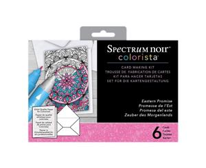 Spectrum Noir Colourista Marker Card Making Kit with Glitter - Eastern Promise