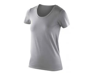 Spiro Womens/Ladies Softex Super Soft Stretch T-Shirt (Cloudy Grey) - RW5169