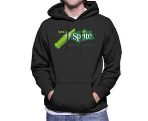 Sprite Taste Its Tingling Tartness 1960s Logo Men's Hooded Sweatshirt - Black