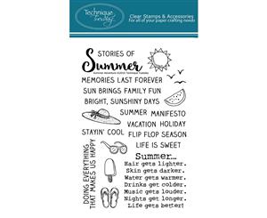 Technique Tuesday Clear Stamps 4&quotX6"-Summer Adventure