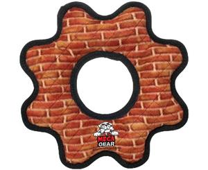 Tuffy Mega Gear Ring Brick Soft Strong Tough Toy for Dogs & Puppies