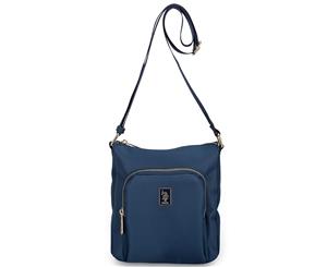 US POLO ASSN. Womens Los Angeles Small Crossbody Cross Body Side Handbag Casual Bag Nylon - Navy