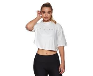 Under Armour Women's Unstoppable Mock Tee / T-Shirt / Tshirt - Onyx White