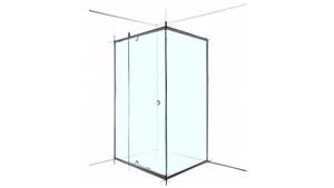 Verotti Custom 1200m 3 Panels Semi Frameless Shower Screen