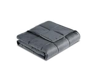 Weighted Blanket Adult 7KG Gravity Blankets Plush Minky Cover Calming Deep Relax Anxiety Relief Grey