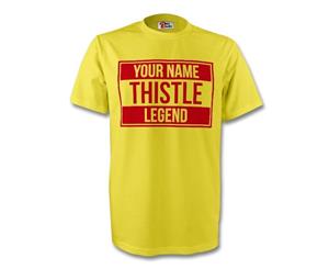 Your Name Partick Thistle Legend Tee (yellow)