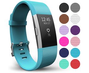 Yousave Fitbit Charge 2 Strap Single (Large) - Cyan