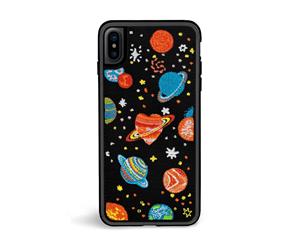 Zero Gravity Cosmos Embroidered Protective Case For iPhone XS / X