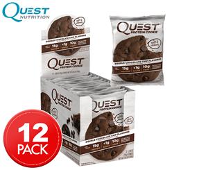 12 x Quest Protein Cookie Double Choc Chip 59g