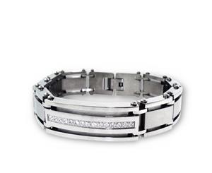 22 CM Stainless Steel Mens Tag Bracelet