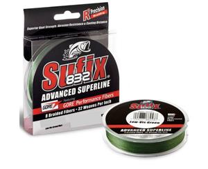 300yd Spool Sufix 832 Advanced Superline Braided Fishing Line-Lo Vis Green Braid [Breaking Strain 6lb]