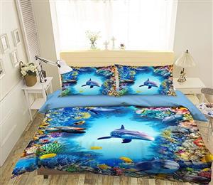 3D Turtle Dolphin 102 Bed Pillowcases Quilt