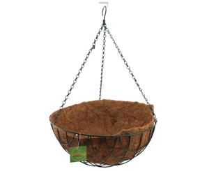 4x Chain Hanging Basket w/ Coco Liner Planters Hook Flowerpot Holder Garden 40m