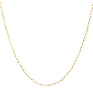 50cm (20") Hollow Belcher Chain in 10ct Yellow Gold