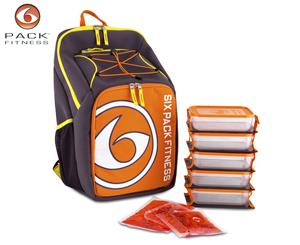 6 Pack Fitness Prodigy Pursuit Backpack 500 - Orange/Yellow