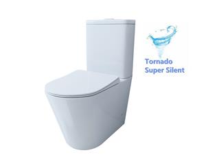 665x360x845mm Tornado Silent High End Back To Wall Ceramic Toilet Suite