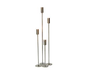 AVA 50cm Tall Single Candle Stand - Nickel