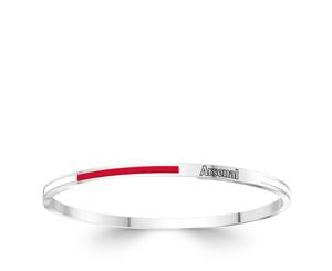 Arsenal FC Bangle Bracelet For Women In Sterling Silver Design by BIXLER - Sterling Silver